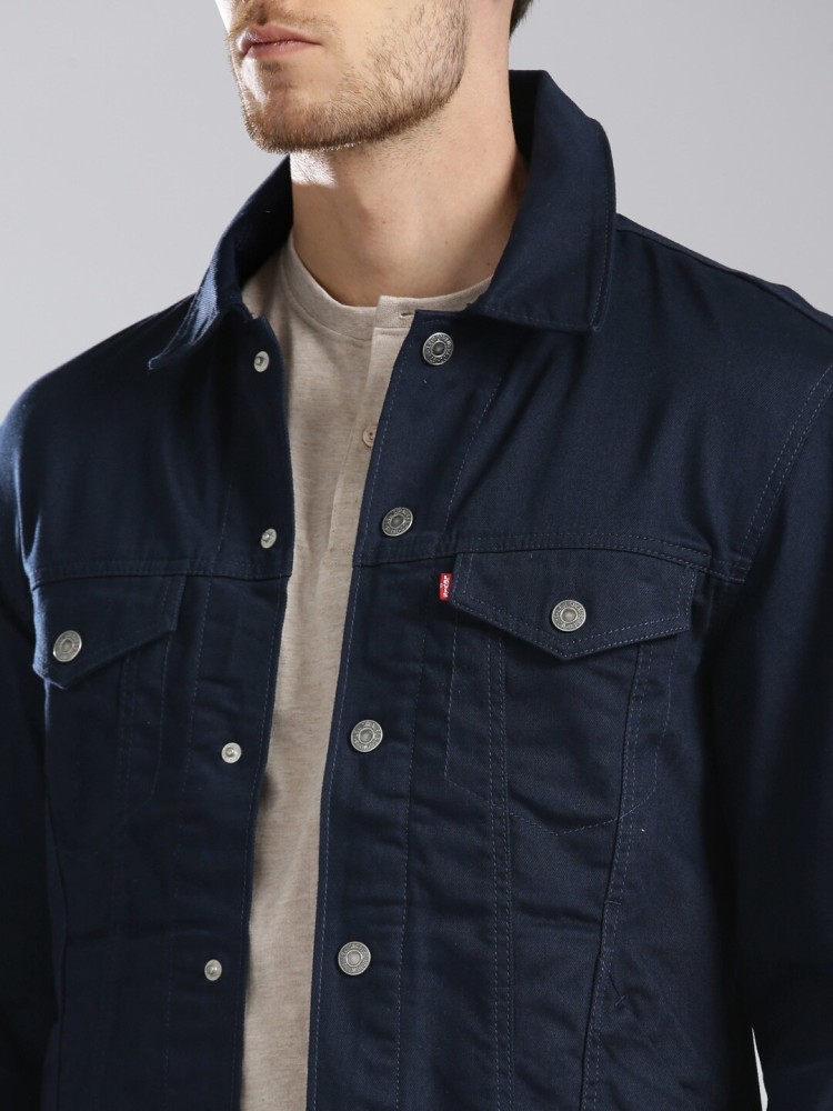 LEVI S Full Sleeve Solid Men Jacket Buy Blue LEVI S Full Sleeve Solid Men Jacket Online at Best Prices in India Flipkart