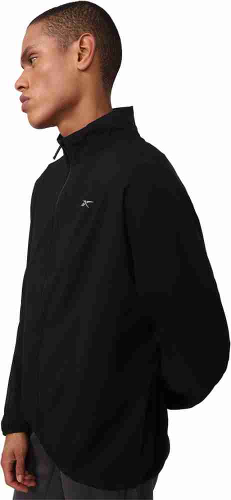 Reebok Men's Lightweight Fleece Jacket - Full Zip Up Active Fleece Jacket  for Men – Performance Jacket for Men (M-XXL), Size Medium, Black  Heather/Black at  Men's Clothing store