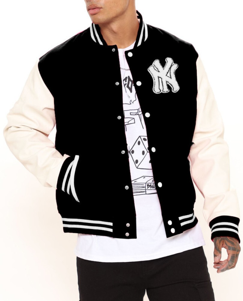 Mens striped bomber on sale jacket