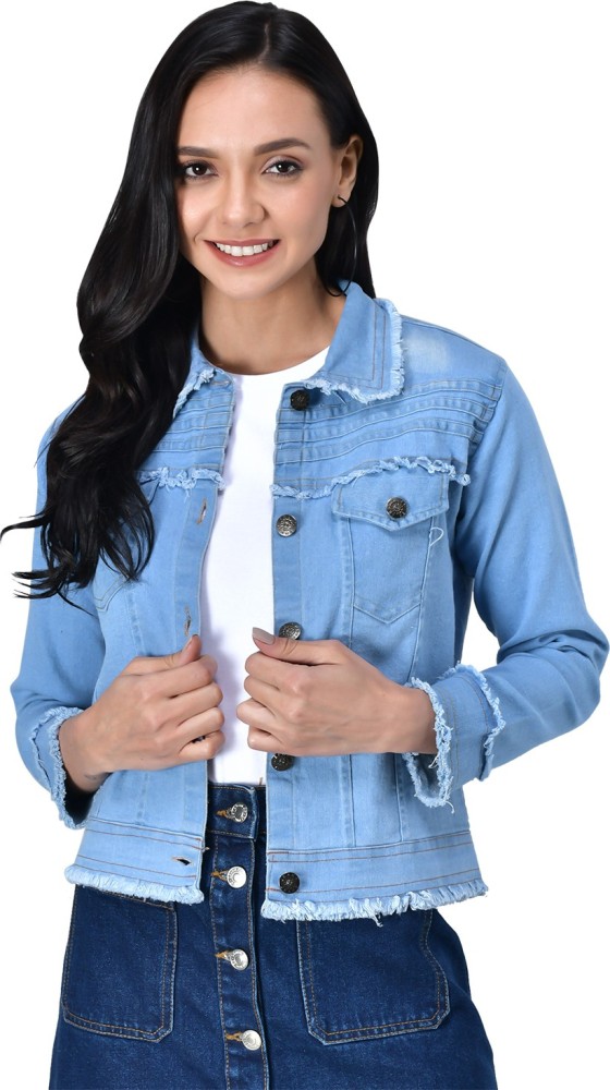 Denim jacket 2025 for girls flipkart