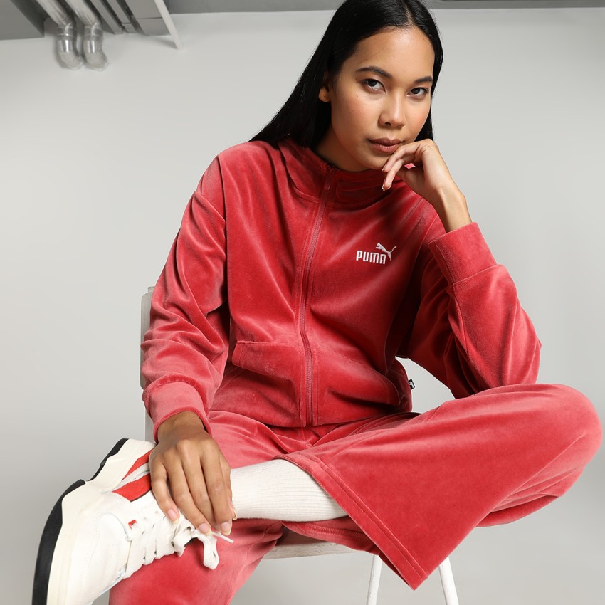 Red puma 2024 tracksuit womens