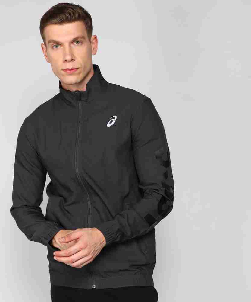 Asics Full Sleeve Solid Men Jacket - Buy Asics Full Sleeve Solid 