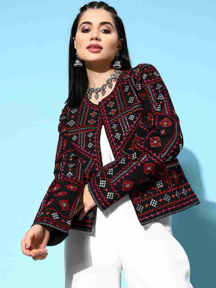 Embroidered jacket sale women