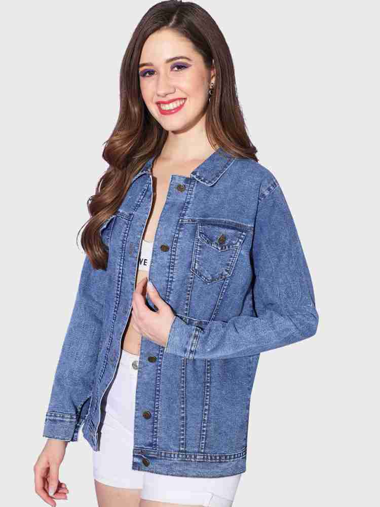 Denim jackets for hot sale women flipkart