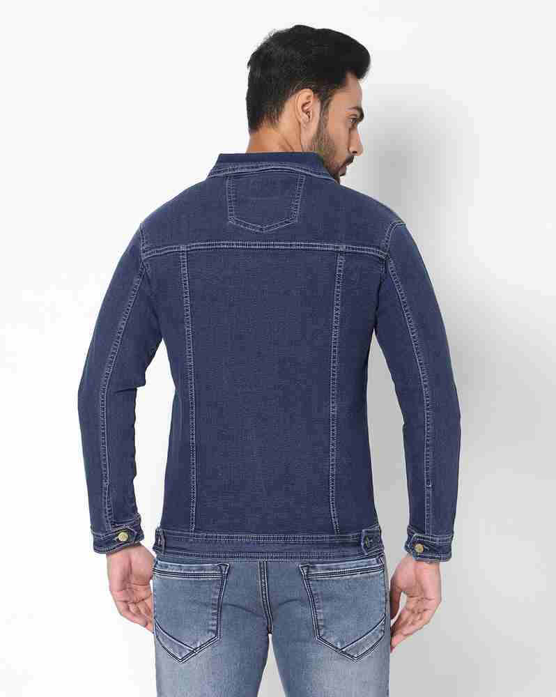 true colors of india Full Sleeve Washed Men Denim Jacket Buy
