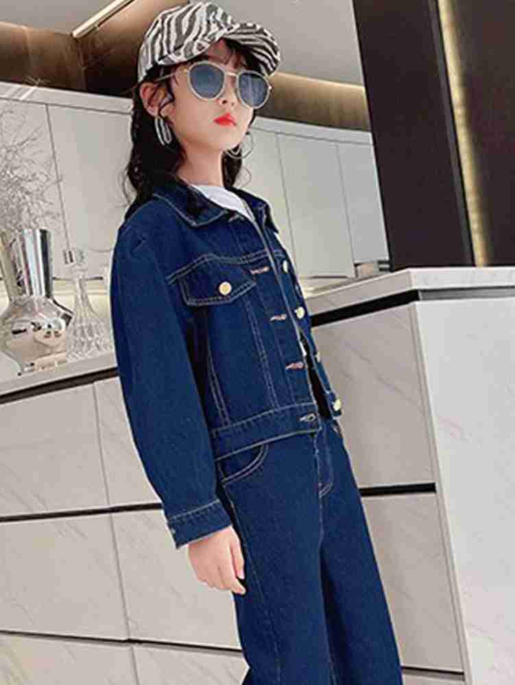 Kaley Full Sleeve Washed Girls Denim Jacket Buy Kaley Full Sleeve Washed Girls Denim Jacket Online at Best Prices in India Flipkart