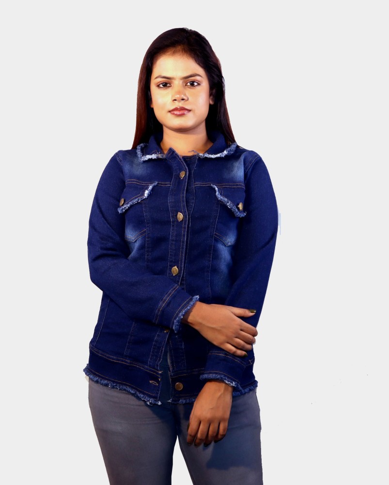 Rifa Style Full Sleeve Solid Women Denim Jacket - Buy Rifa Style Full  Sleeve Solid Women Denim Jacket Online at Best Prices in India