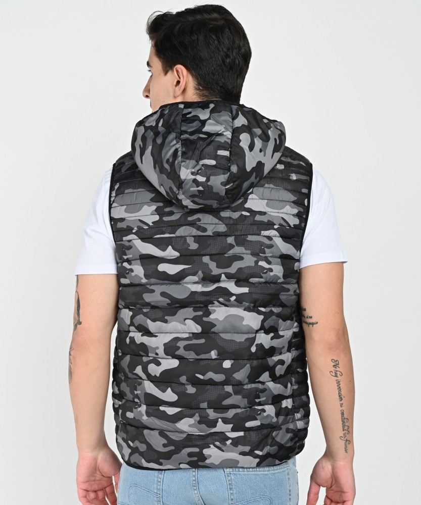 Brave soul camo outlet padded jacket