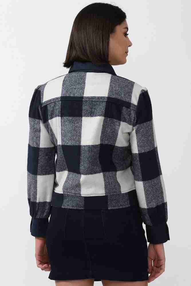 Checkered jacket top forever 21