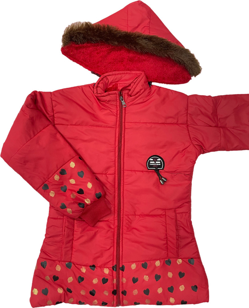 VIVEKGARMENT Full Sleeve Self Design Girls Jacket Buy