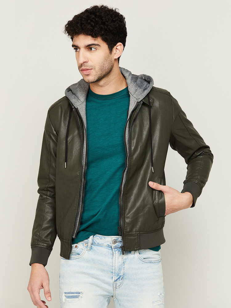 Bossini leather jacket top