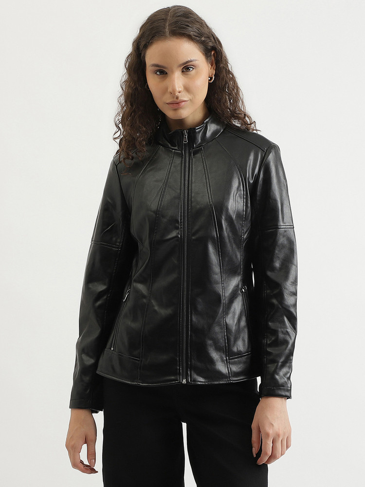 United colors of benetton black jacket on sale