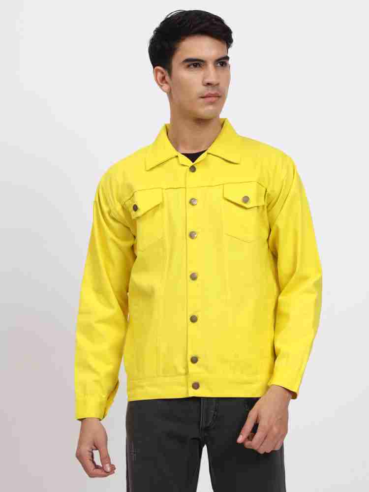 Mens Yellow Denim Jacket