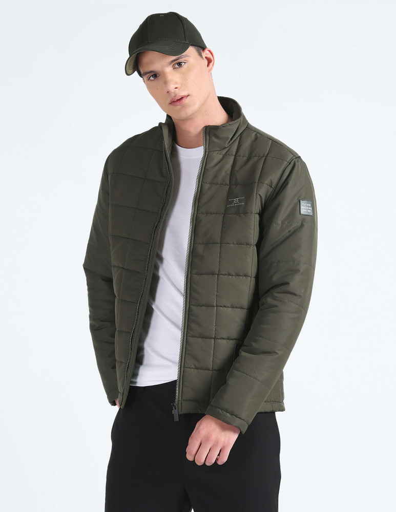 Flying machine olive green jacket discount