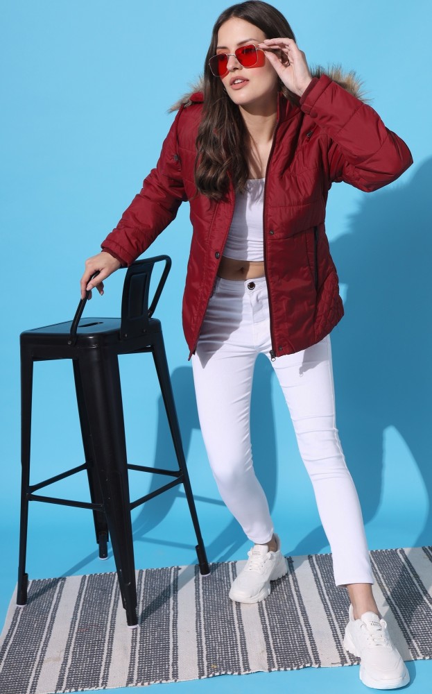 SLC Full Sleeve Solid Women Jacket - Buy SLC Full Sleeve Solid Women Jacket  Online at Best Prices in India