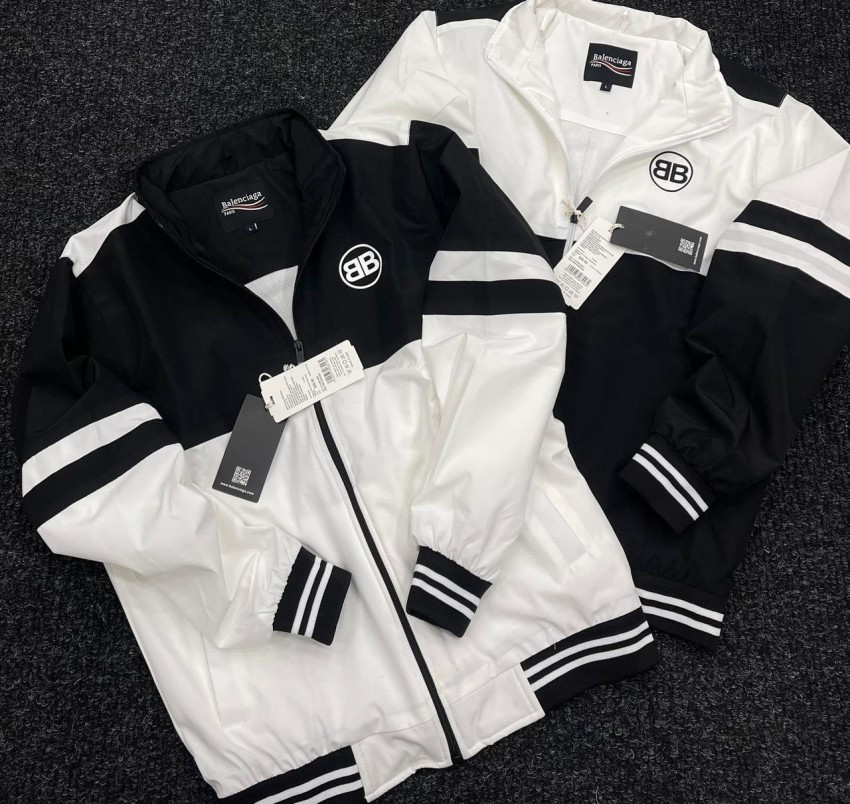 Black and outlet white balenciaga jacket