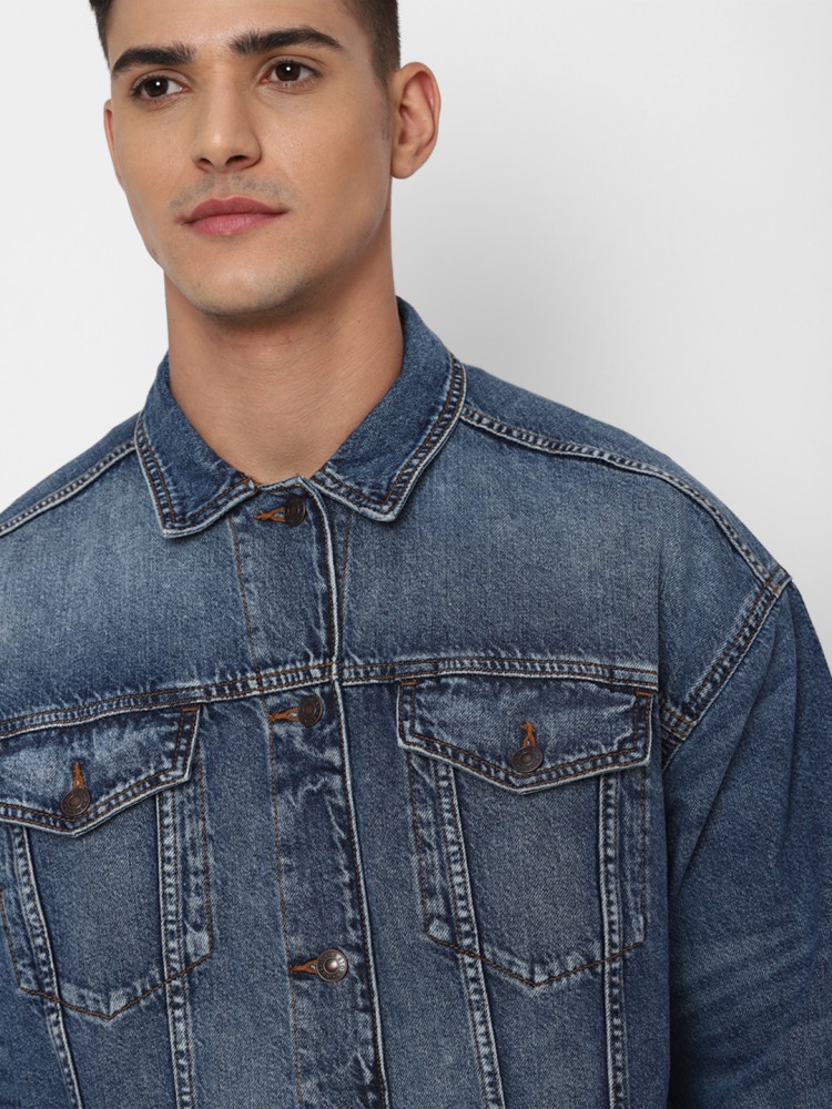 American eagle outfitters 2024 men's denim jacket