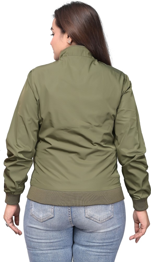 Buy Fengbay Women's Casual Long Sleeve Jacket Size XL Green Online