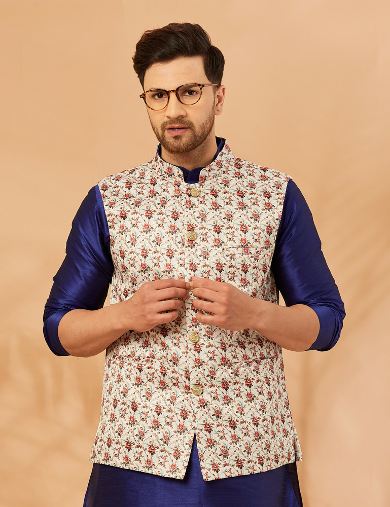 Ethnic sleeveless best sale jacket
