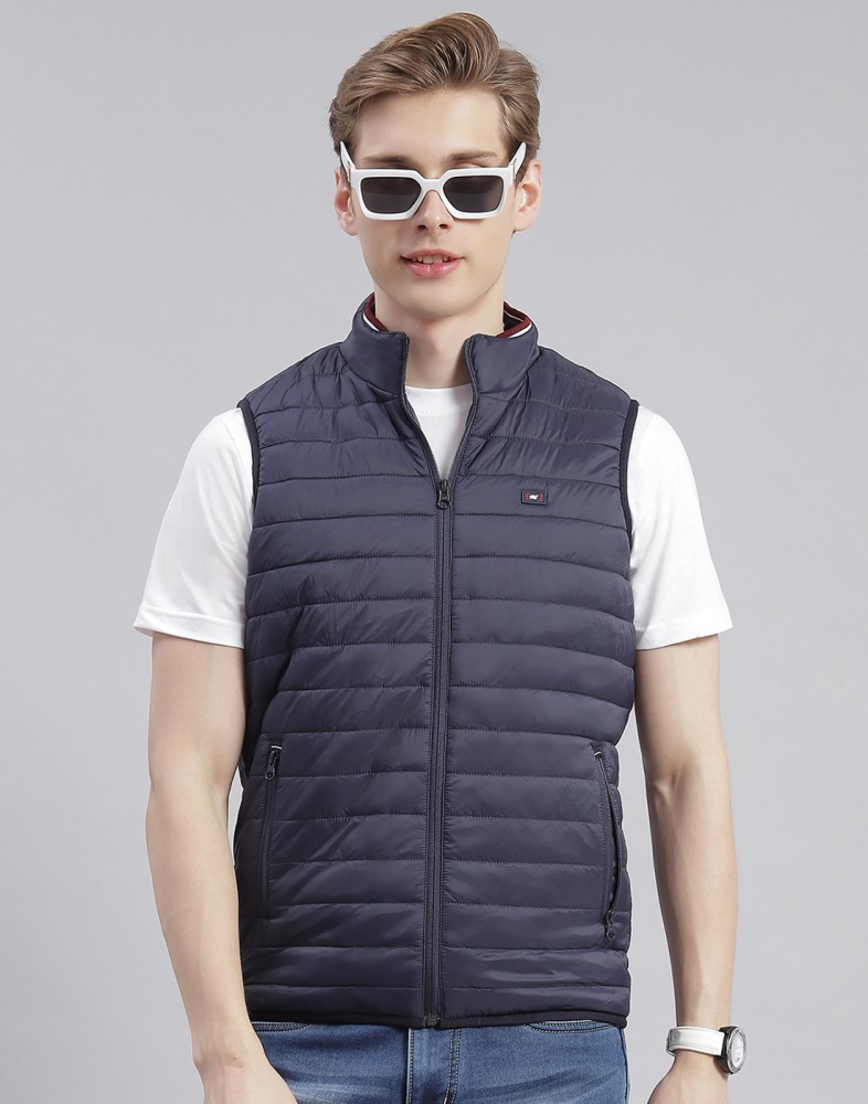 Sleeveless solid hot sale men's jacket