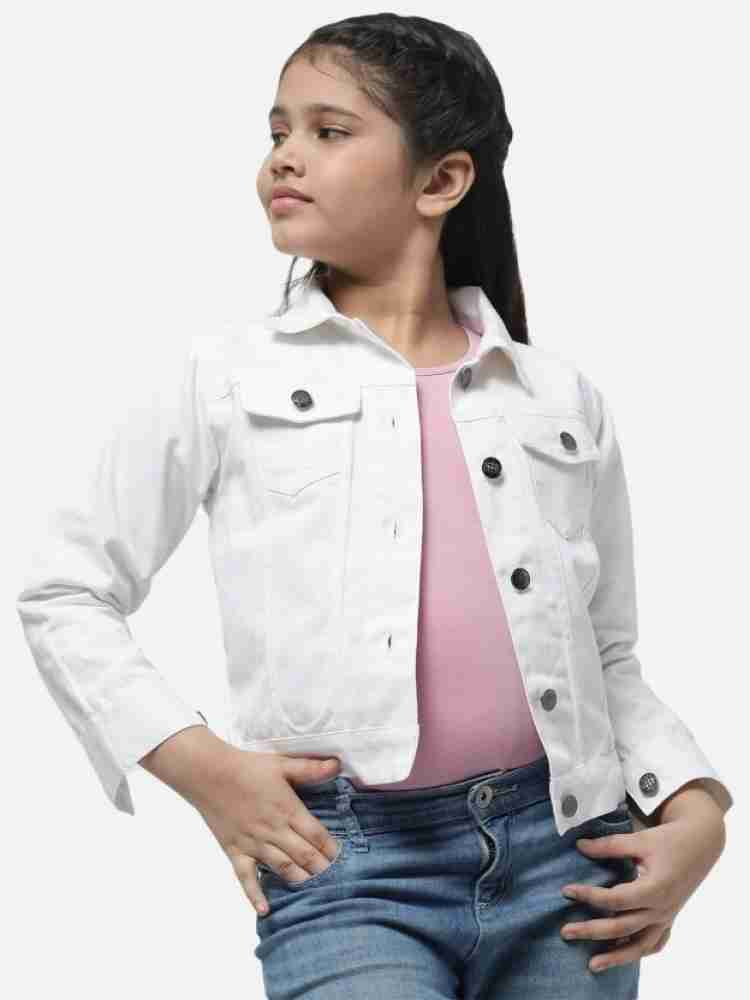 White denim jacket hot sale for kids