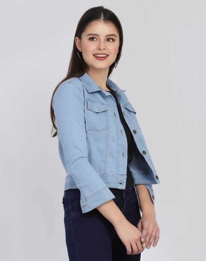 Denim jacket shop women flipkart