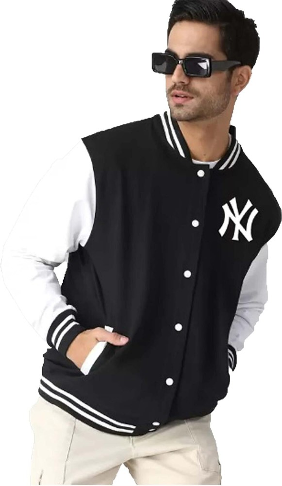 Black and white jacket for men best sale