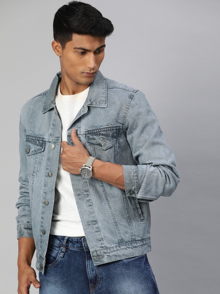 Urbano Fashion Full Sleeve Solid Men Denim Jacket