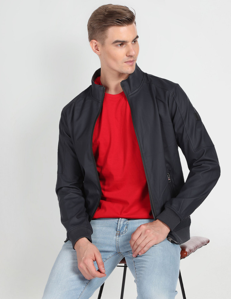 Arrow sport full sleeve solid men's jacket hotsell