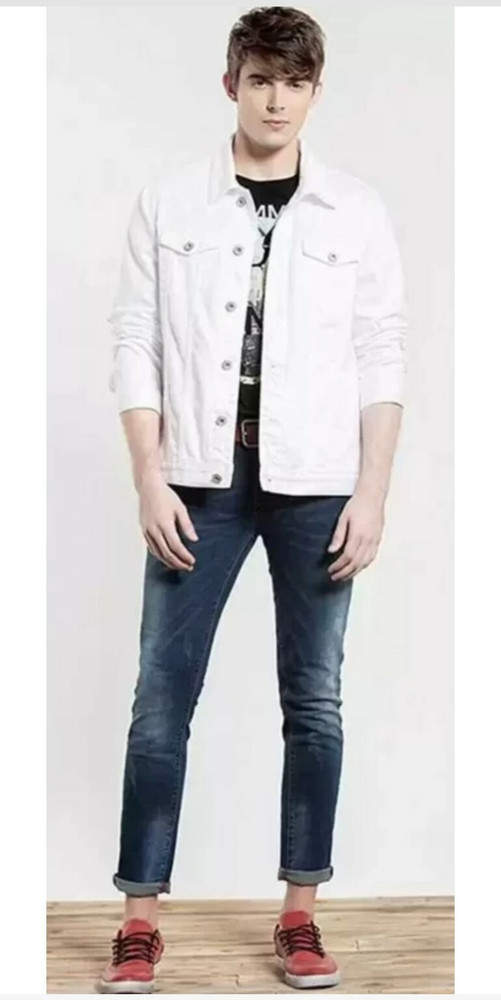 Emmy Word Full Sleeve Solid Men Denim Jacket Buy Emmy Word Full