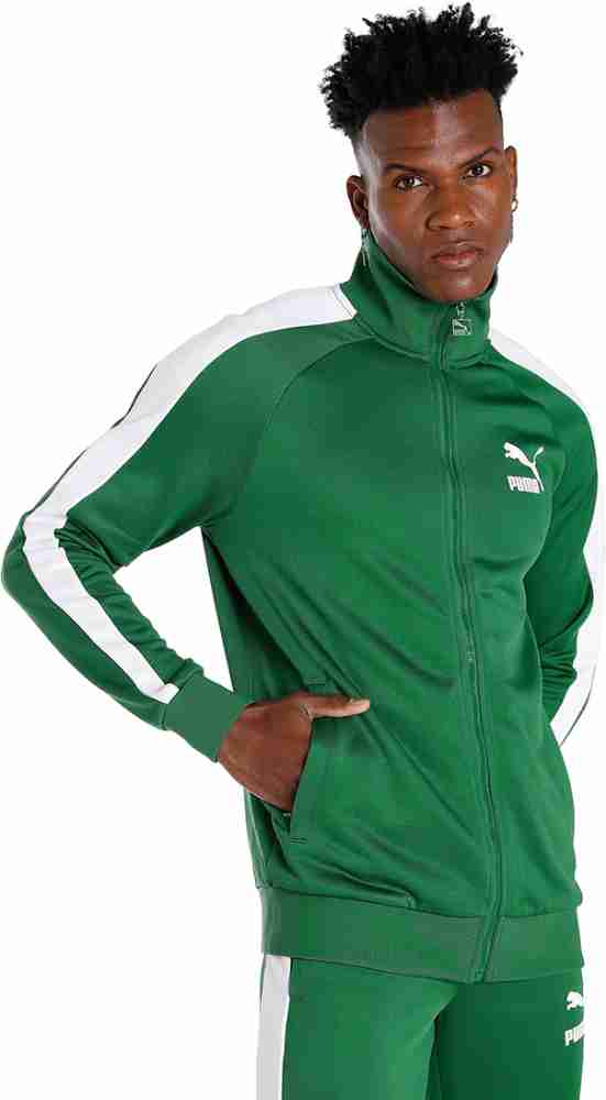 Green puma tracksuit mens on sale