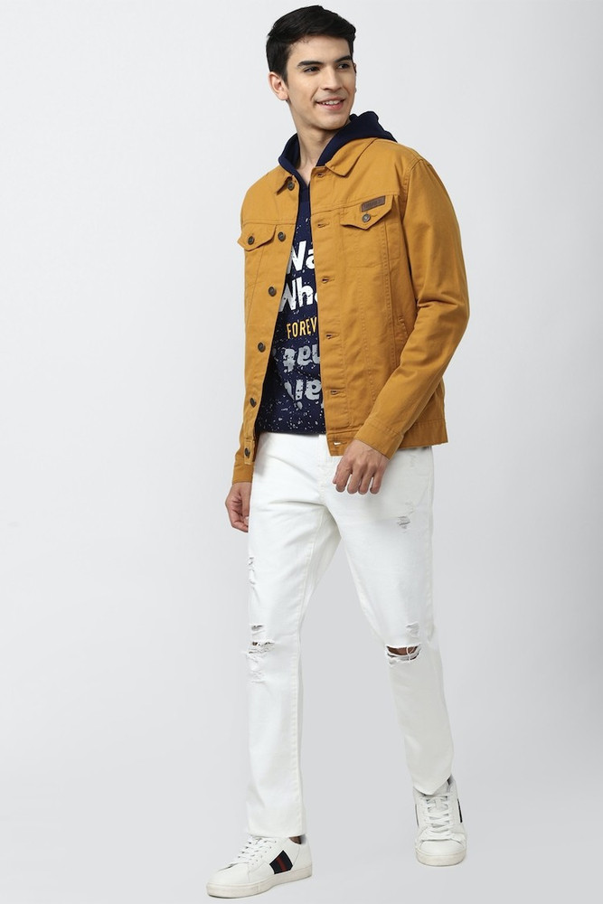 Forever 21 yellow denim jacket sale