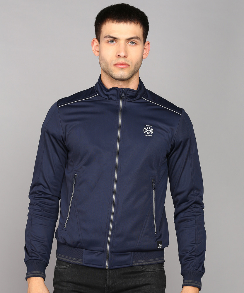Lee full sleeve outlet solid men's jacket