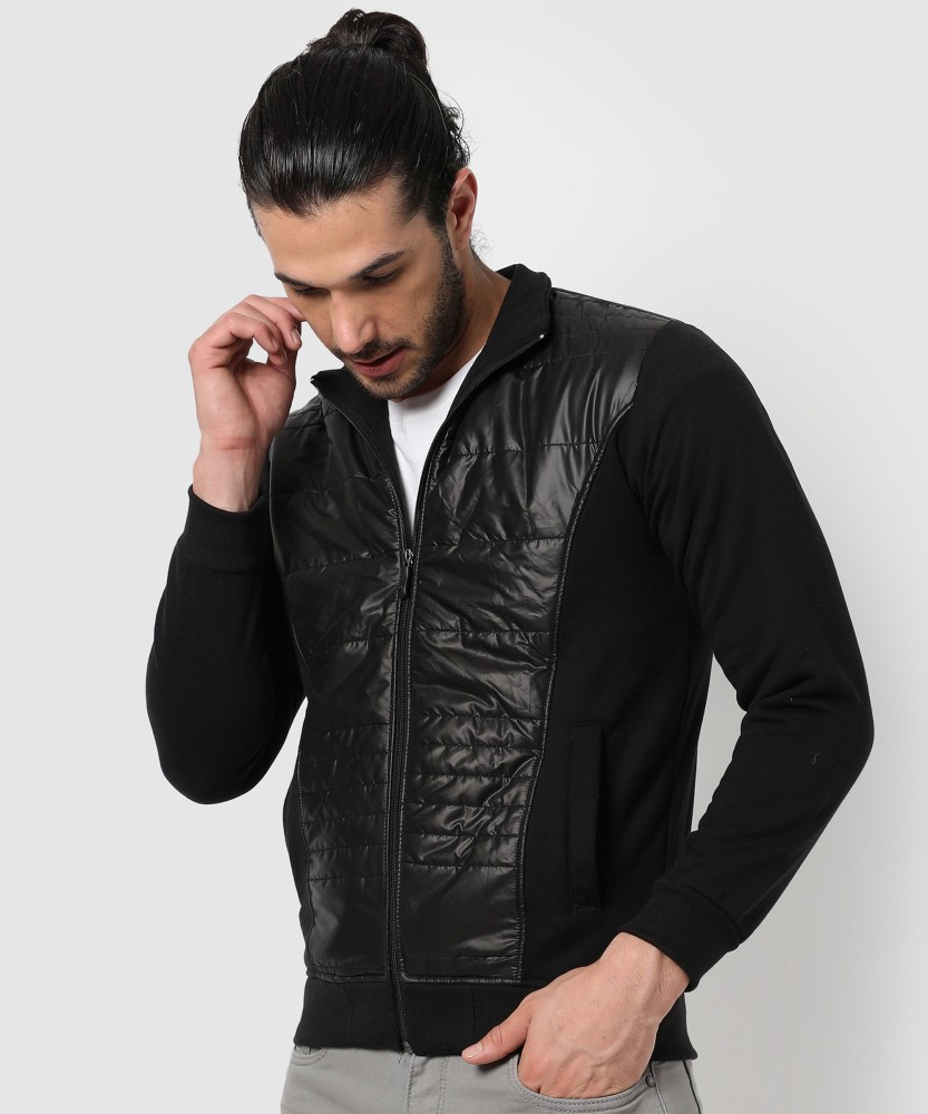 Campus sutra shop black quilted jacket