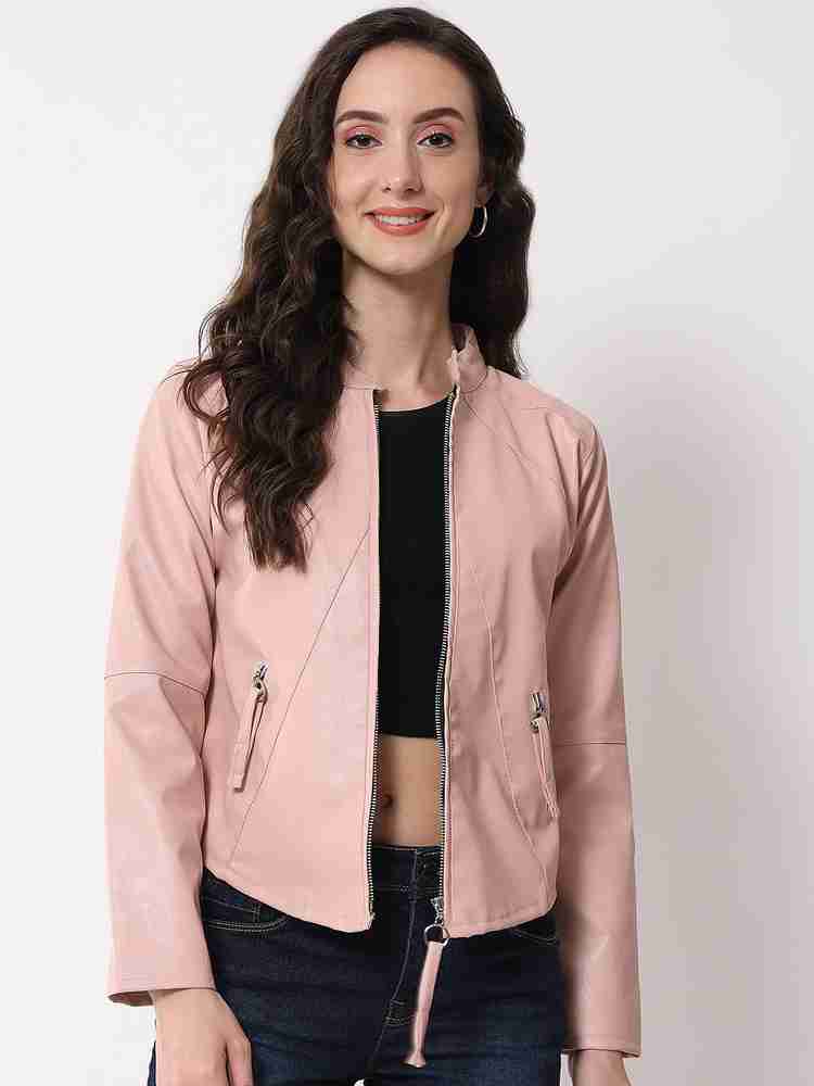 Womens fashion leather best sale jacket
