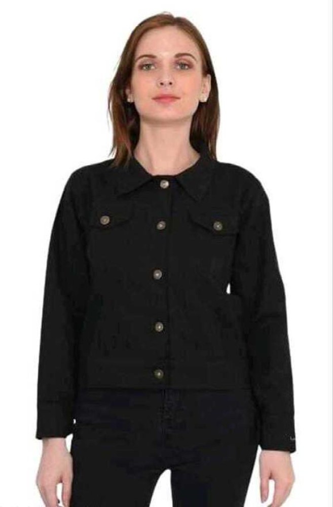 Fannox Full Sleeve Solid Women Denim Jacket - Buy Fannox Full Sleeve Solid  Women Denim Jacket Online at Best Prices in India