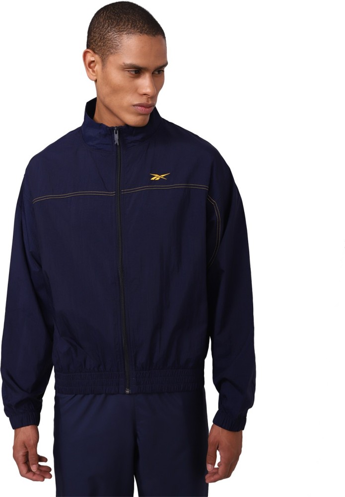 reebok jacket mens gold