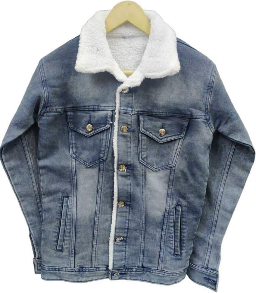 HIBOK Full Sleeve Solid Men Denim Jacket Buy HIBOK Full Sleeve