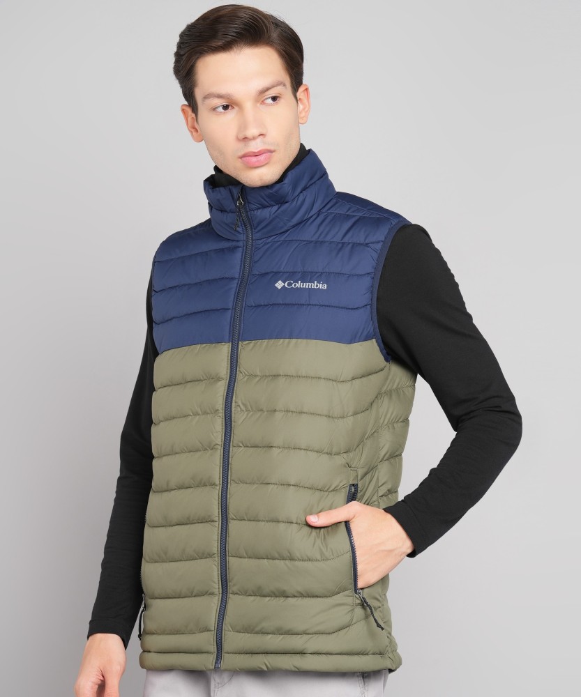 Columbia Sleeveless Colorblock Men Jacket - Buy Columbia Sleeveless  Colorblock Men Jacket Online at Best Prices in India