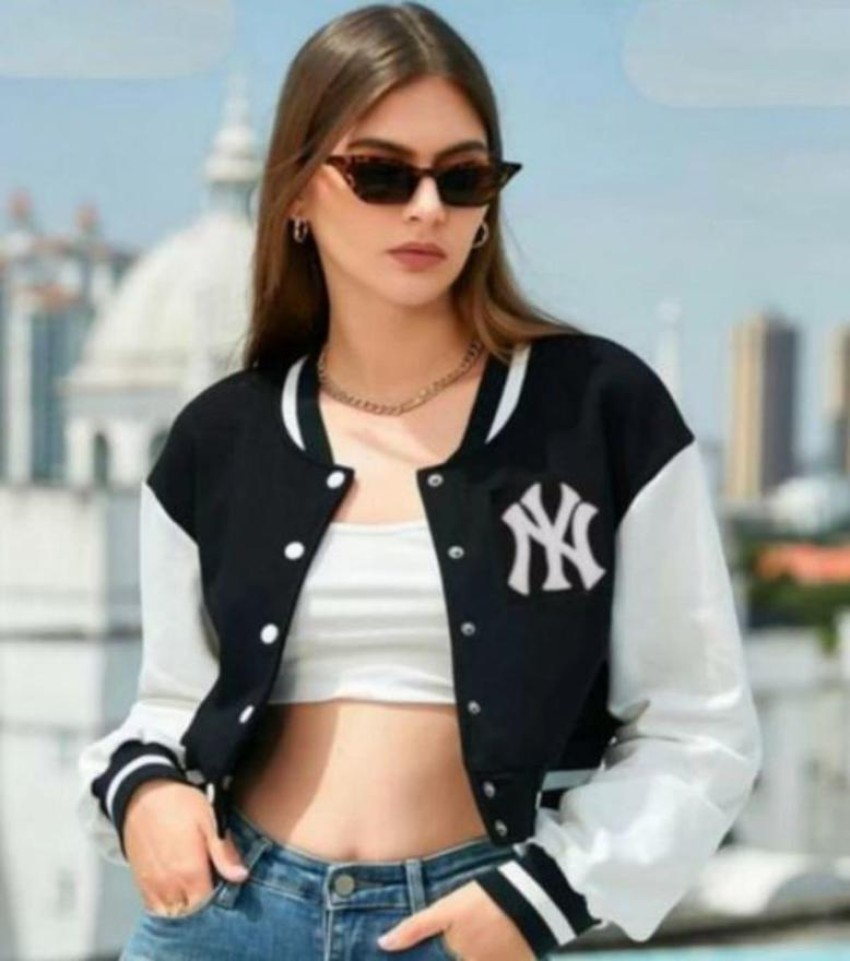 Women's New York Varsity Cropped Jacket