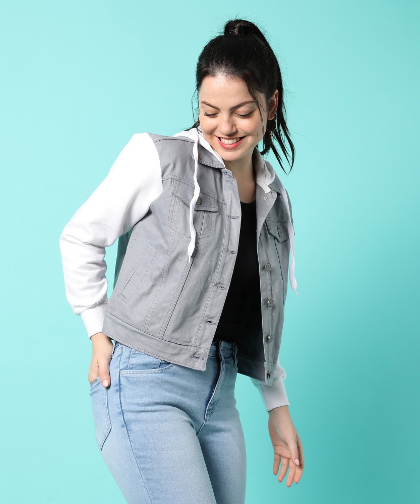 CAMPUS SUTRA Full Sleeve Solid Women Denim Jacket - Buy CAMPUS