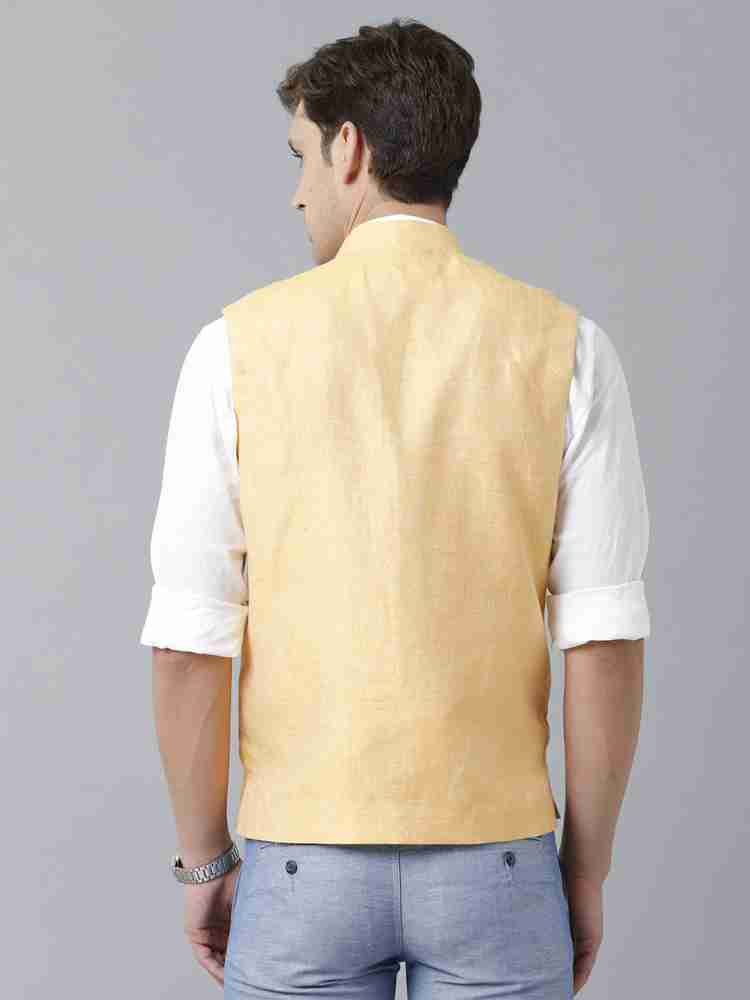 Linen Club Sleeveless Self Design Men Jacket Buy Linen Club Sleeveless Self Design Men Jacket Online at Best Prices in India Flipkart