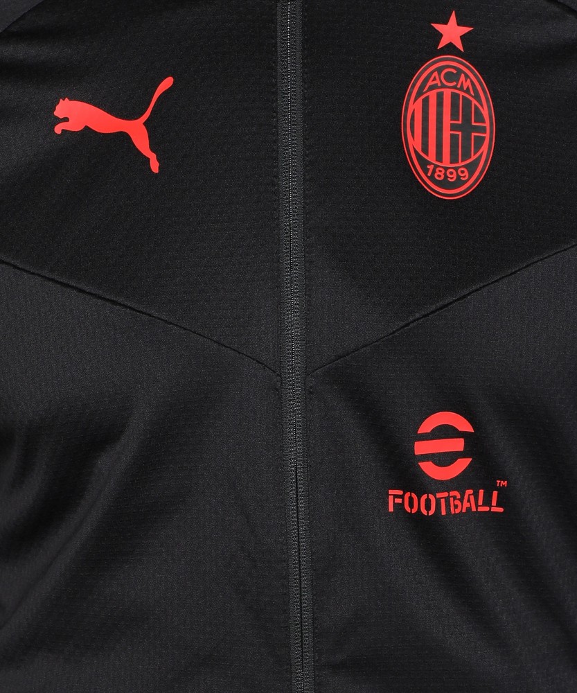 Puma A.C. Milan Football Training Jacket For Men (Grey, S)
