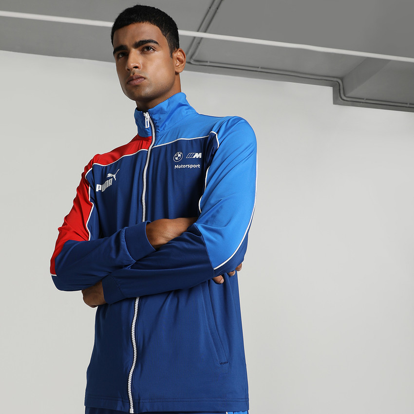 Puma blue track best sale jacket