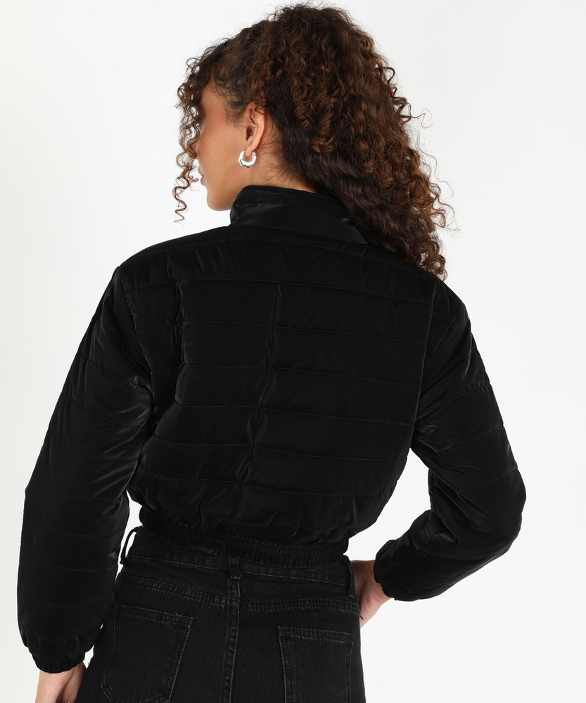Forever 21 black puffer jacket discount