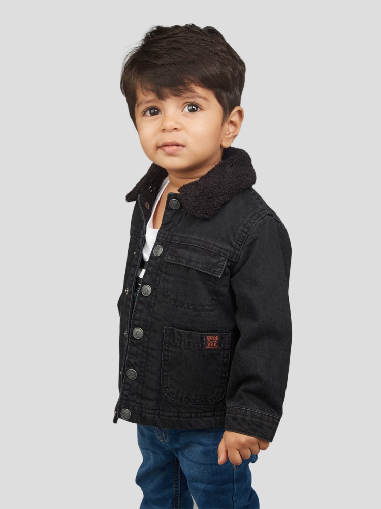 Baby boy 2024 black denim jacket