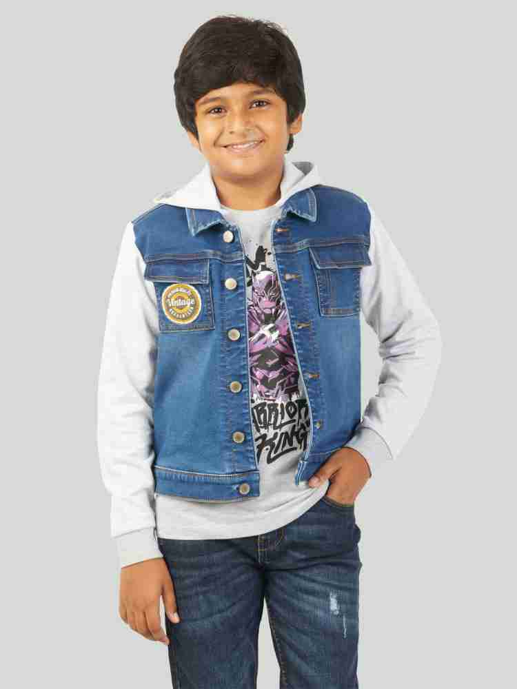 Children's denim outlet jacket