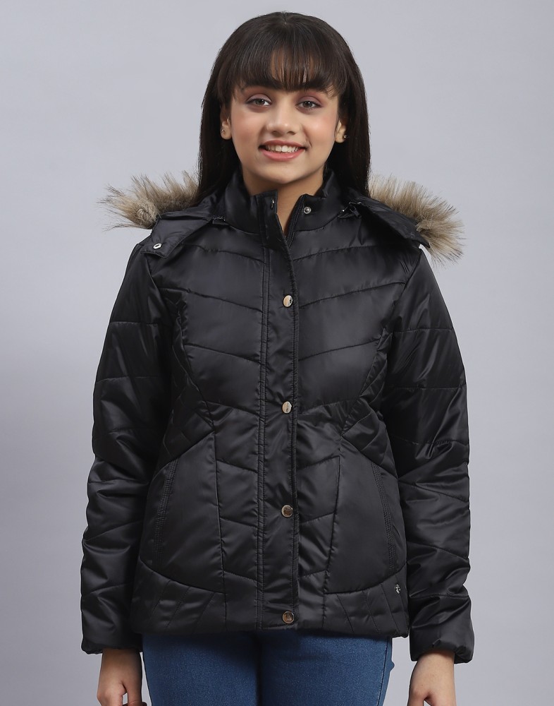 MONTE CARLO Full Sleeve Solid Girls Jacket - Buy MONTE CARLO Full Sleeve  Solid Girls Jacket Online at Best Prices in India