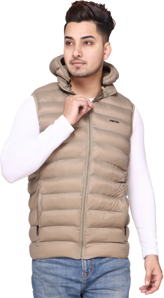 AEMA Sleeveless Solid Men Jacket - Buy AEMA Sleeveless Solid Men Jacket  Online at Best Prices in India