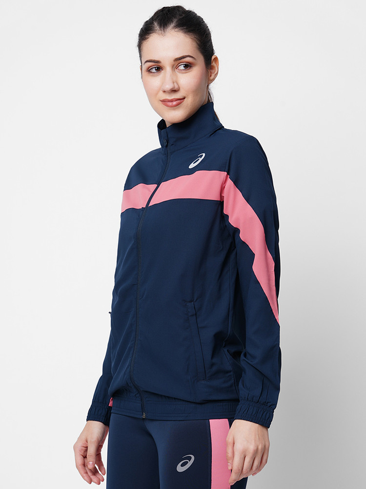 Asics Full Sleeve Colorblock Women Jacket - Buy Asics Full Sleeve  Colorblock Women Jacket Online at Best Prices in India | Flipkart.com